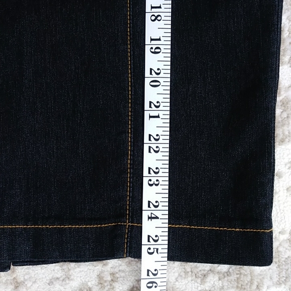 Bisou Bisou Pleated Denim Jean Skirt 6 Dark Wash Blue - Picture 14 of 14